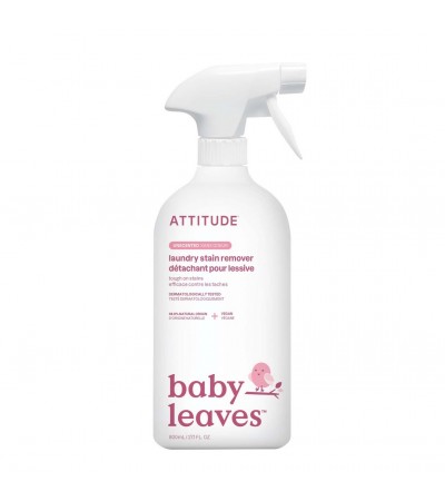 Laundry Stain Fighter Liquid, Unscented, baby leaves, ATTITUDE