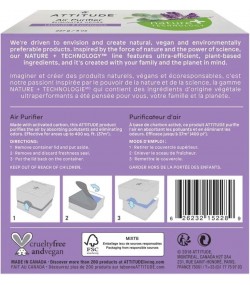 Air Purifier, Lavender and Eucalyptus, 227 g, ATTITUDE