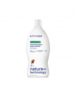 Washing Up Liquid, Green Apple and Basil, ATTITUDE