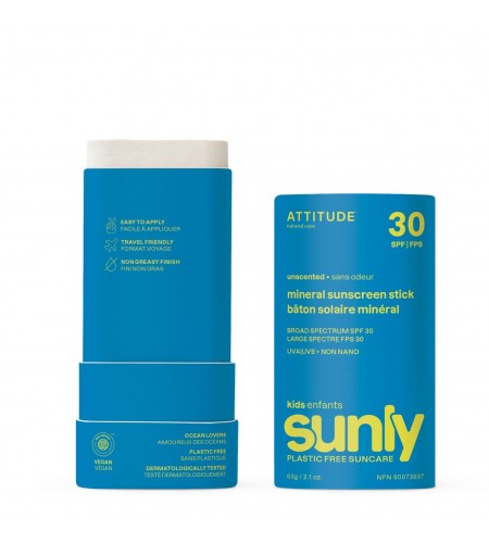 Kids Mineral Sunscreen SPF 30, Unsc ...