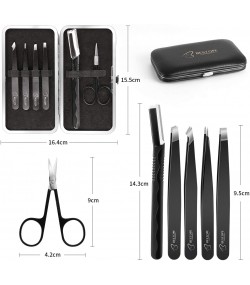 BESTOPE Eyebrow Tweezers Professional Set 6 Pcs