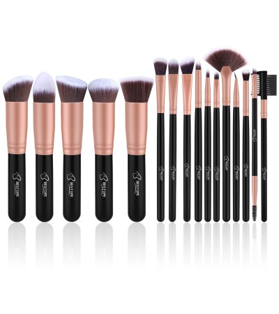 BESTOPE Makeup Brushes 16 Pcs Makeup Brush Set Premium Synthetic Foundation