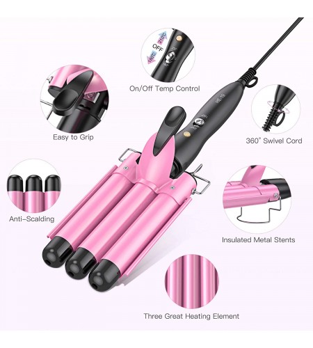 BESTOPE Hair Curling Iron with 3 Ba ...