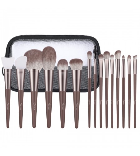 BESTOPE Makeup Brush Set - Grey