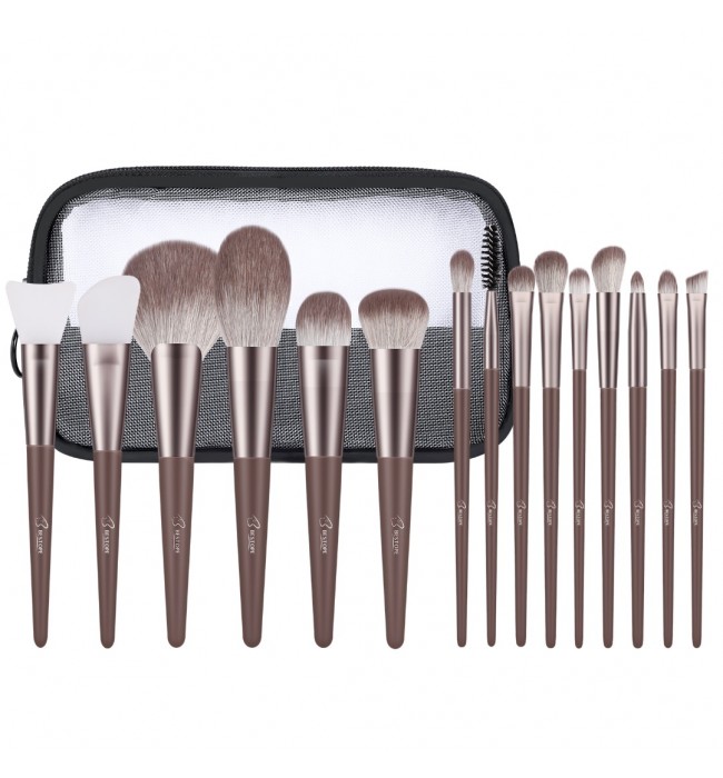 BESTOPE Makeup Brush Set - Grey