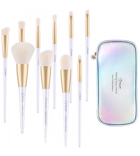 Makeup Brushes with Shiny Case Merm ...