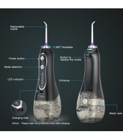 BESTOPE electric water flosser, black