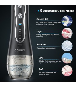 BESTOPE electric water flosser, black