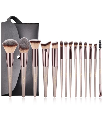 BESTOPE Makeup Brushes, Conical Handle Professional Premium Synthetic Makeup Brush Set Kit With Case Bag