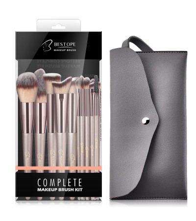 BESTOPE Makeup Brushes, Conical Handle Professional Premium Synthetic Makeup Brush Set Kit With Case Bag