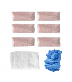 Cape Cod Polishing кутия с 12 броя кърпи за полиране, суха кърпа и ръкавици