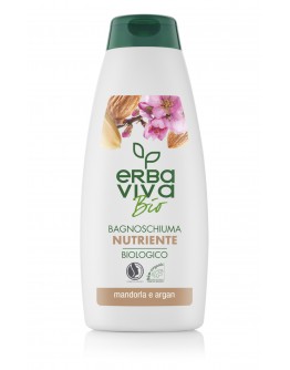Хидратиращ душ гел с бадем и арган Erba Viva Bio 500 мл.