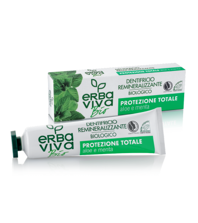 Erba Viva Bio Organic Toothpaste with Aloe Vera and Mint 75 ml