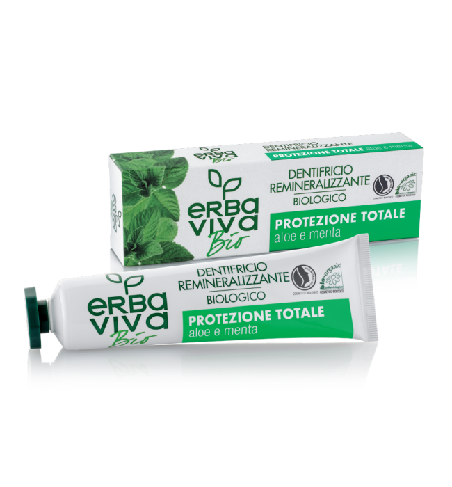 Erba Viva Bio Organic Toothpaste with Aloe Vera and Mint 75 ml