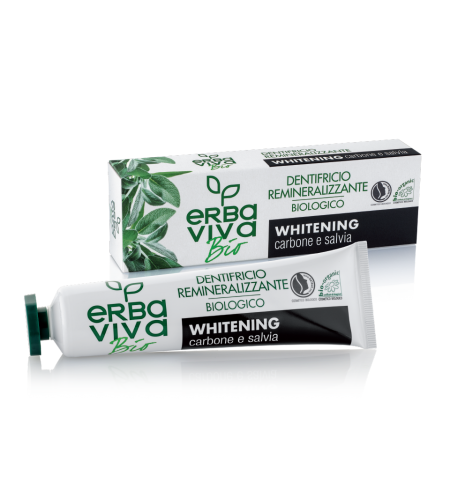 Erba Viva BIO - Organic Toothpaste with charcoal and sage 75 ml