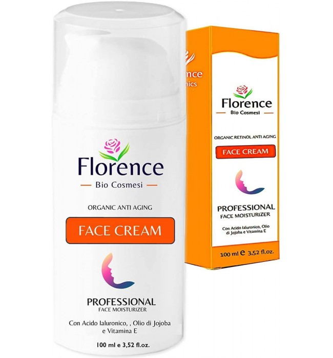 Organic Anti Aging face cream with Hyaluronic Acid Florence Organics 100 ml.