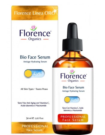 Organic Vitamin C Serum & Hyaluronic Acid for Face, Neck and Eye contour 30 ml. Florence Organics