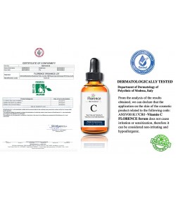 Био Натурален Серум с Витамин C и Хиалуронова киселина Florence Organics 60 мл.