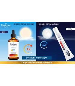 Bio Face Serum, Night Repair with Vitamin C Serum & Hyaluronic Acid 30 ml. Florence Organics