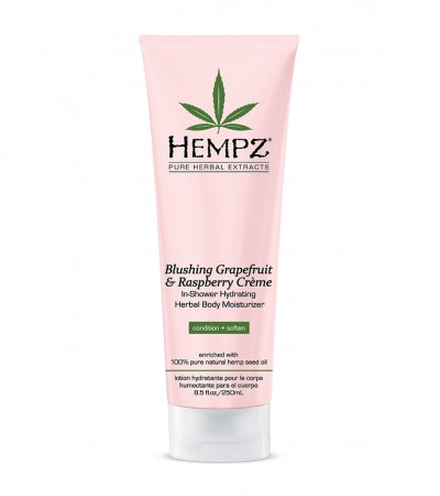 In-shower hydrating herbal body moisturizer Blushing grapefruit&raspberry creme