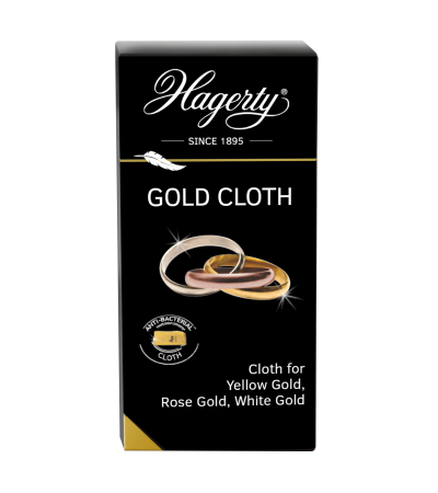 Hagerty Gold Cloth, cleaning cloth for gold jewellery