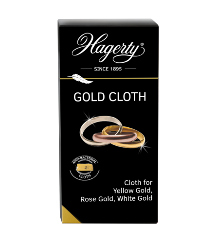 Hagerty Gold Cloth, cleaning cloth for gold jewellery