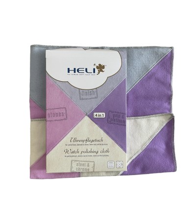 HELI Watch cleaning and polishing cloth 4 in 1