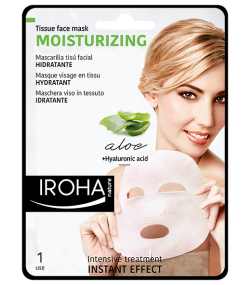 IROHA Soothing & Hydrating Face Sheet Mask with Aloe Vera and Hyaluronic Acid