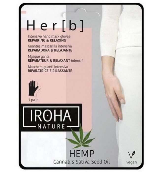 IROHA Repairing & Relaxing Gloves Mask - Hemp