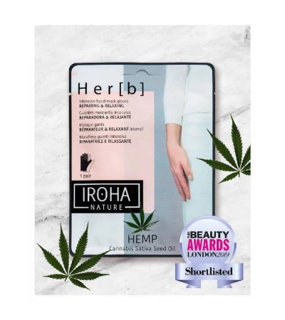 IROHA Repairing & Relaxing Gloves Mask - Hemp