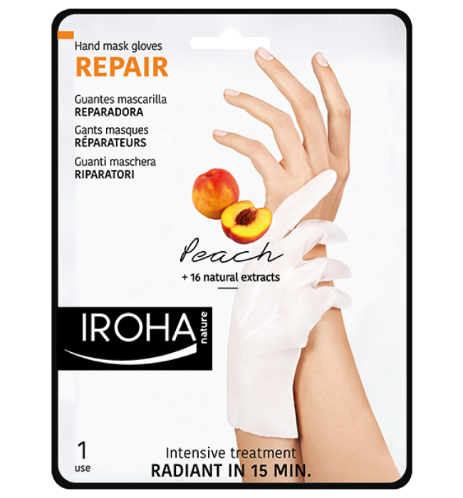 IROHA Hand Repairing Mask Gloves Peach