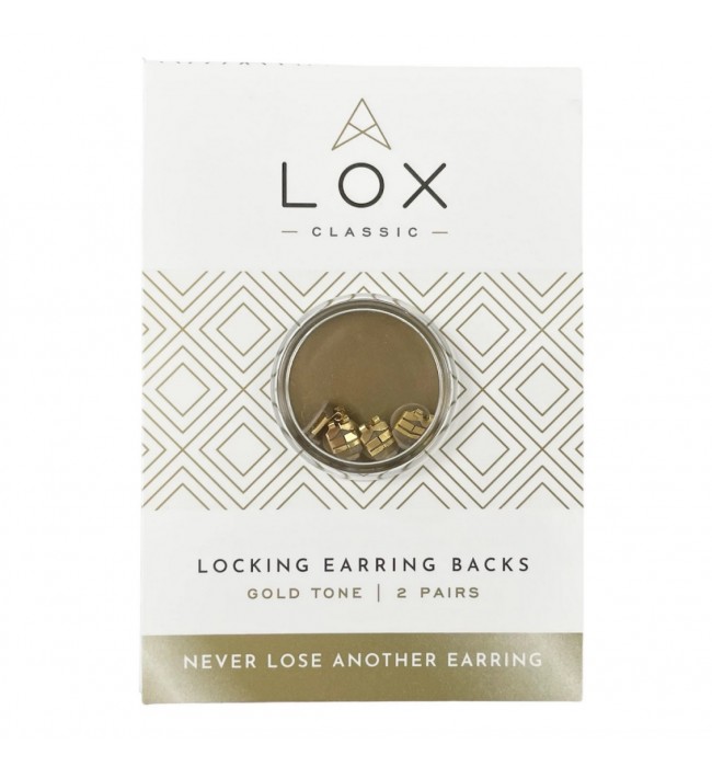 LOX Classic locking earring backs Gold