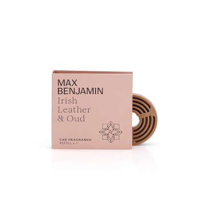 Irish leather and oud Luxury Car Fragrance Refill Max Benjamin