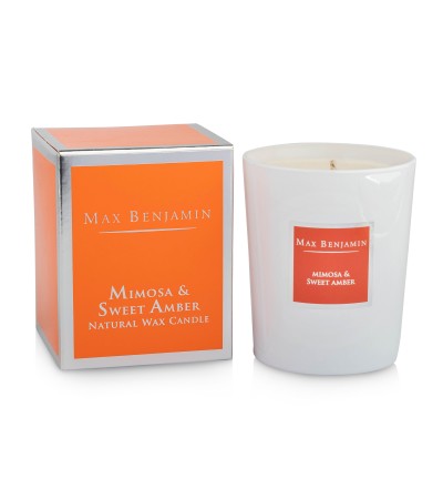 Max Benjamin Luxury Natural Candle Mimosa & Sweet Amber