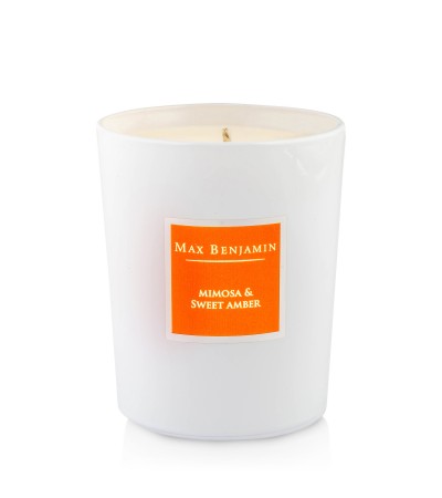 Max Benjamin Luxury Natural Candle Mimosa & Sweet Amber