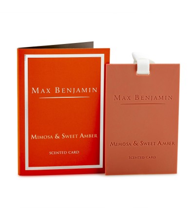 Mimosa & Sweet Amber Luxury Scented Card Max Benjamin