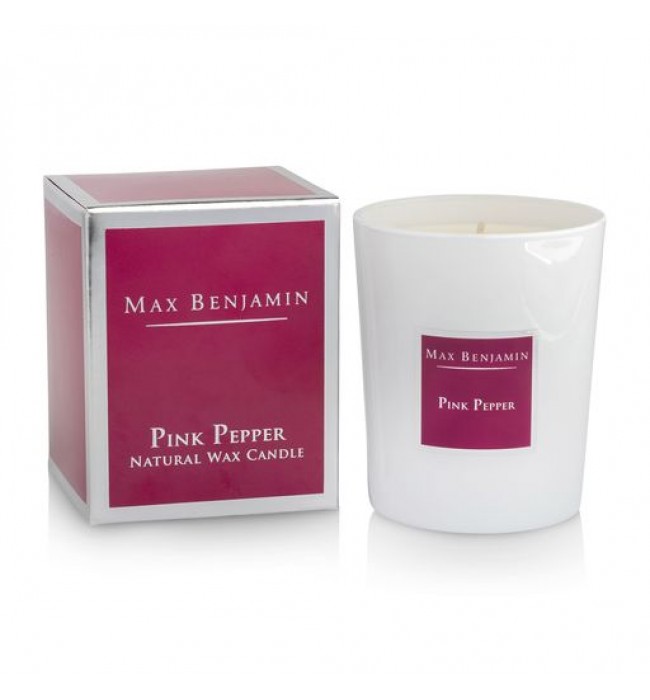 Pink Pepper Luxury Natural Candle Max Benjamin