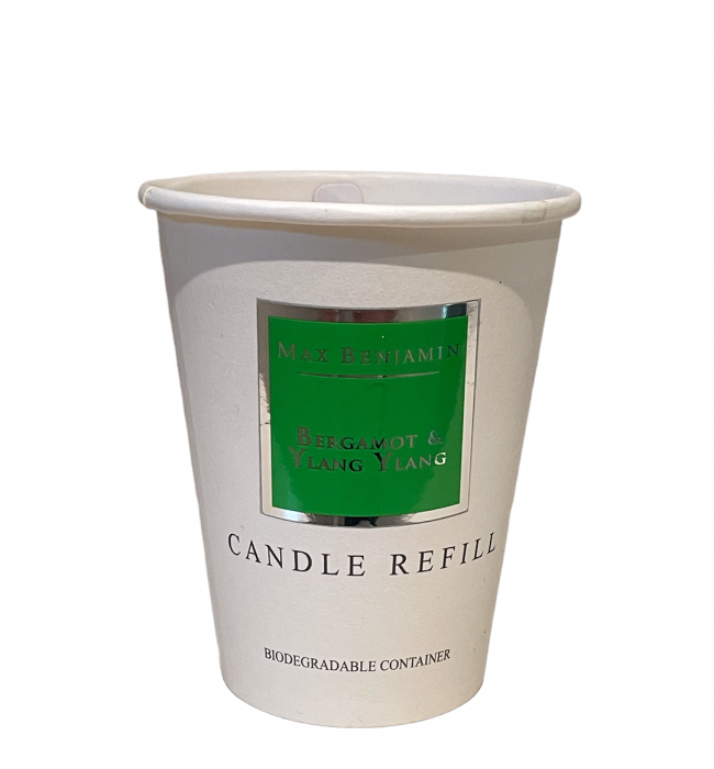 Bergamot and Ylang Ylang Luxury Natural Candle Refill Max Benjamin