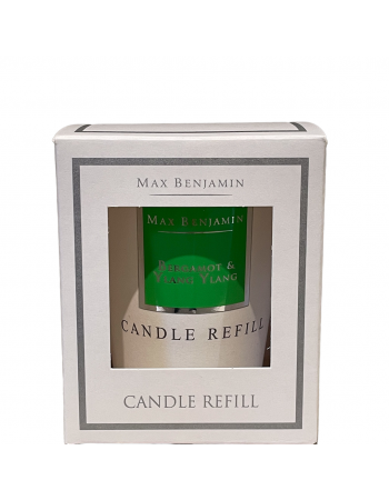 Bergamot and Ylang Ylang Luxury Natural Candle Refill Max Benjamin