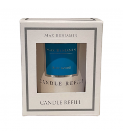 Blue Azure Luxury Natural Candle Refill Max Benjamin