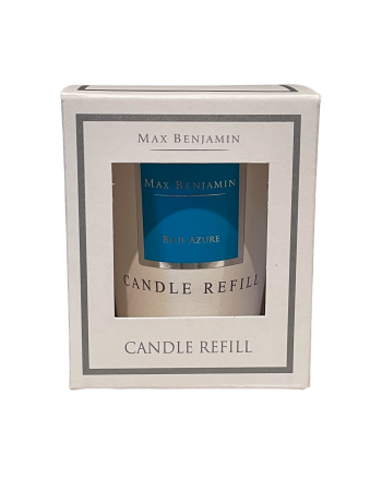 Blue Azure Luxury Natural Candle Refill Max Benjamin