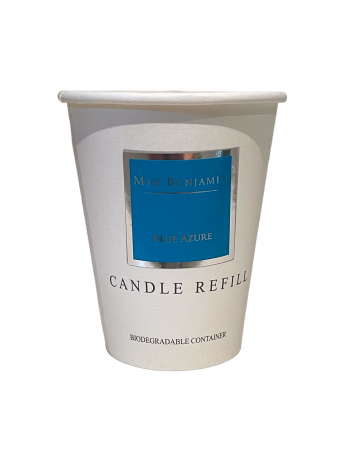 Blue Azure Luxury Natural Candle Refill Max Benjamin