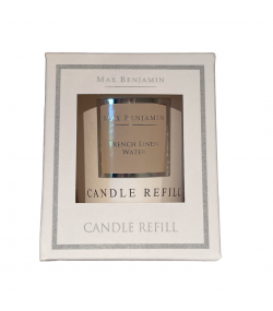 French Linen Water Luxury Natural Candle Refill Max Benjamin