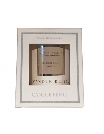 French Linen Water Luxury Natural Candle Refill Max Benjamin