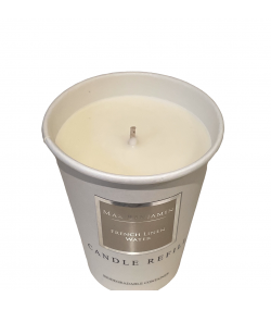 French Linen Water Luxury Natural Candle Refill Max Benjamin