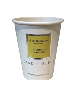 Lemongrass and Ginger Luxury Natural Candle Refill Max Benjamin