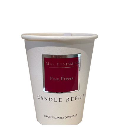 Pink Pepper Luxury Natural Candle Refill Max Benjamin