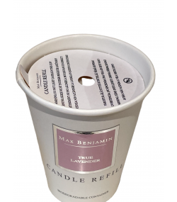 True Lavender Luxury Natural Candle Refill Max Benjamin