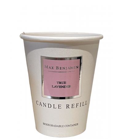 True Lavender Luxury Natural Candle Refill Max Benjamin