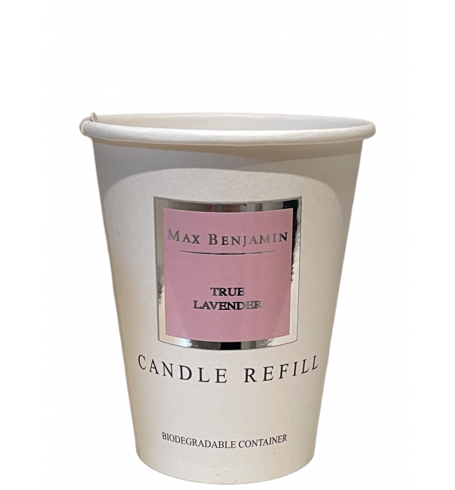 True Lavender Luxury Natural Candle Refill Max Benjamin